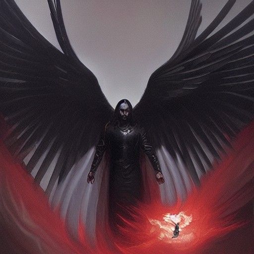 Archangel Michael Defeats Lucifer in Fantasy Art