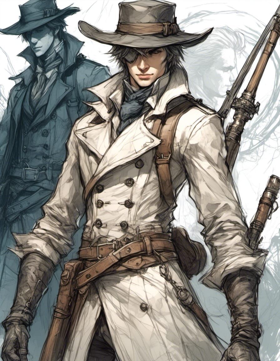 Bloodborne Hunter Anime Style