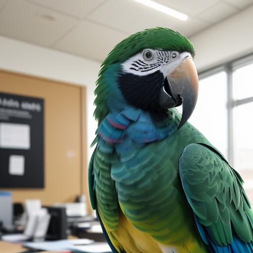 Parrot Operator: High-Key Portrait Photography