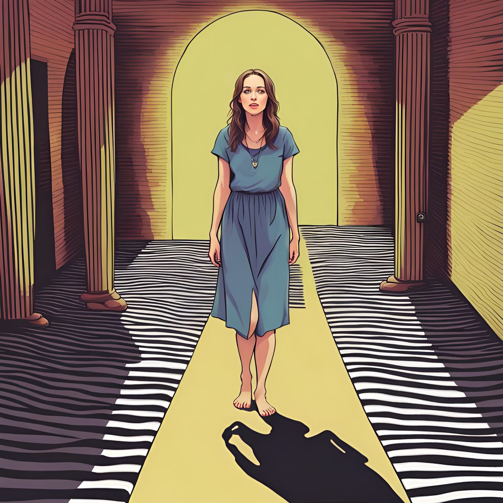 Rebecca Hypnotized to Walk Barefoot: Album Artwork