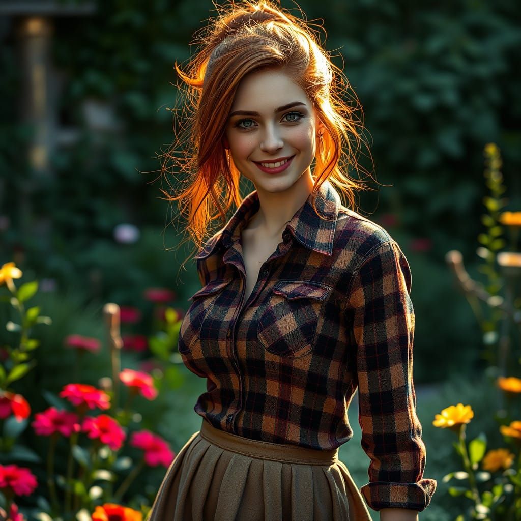 Surreal Garden Fantasy in Vibrant Colors