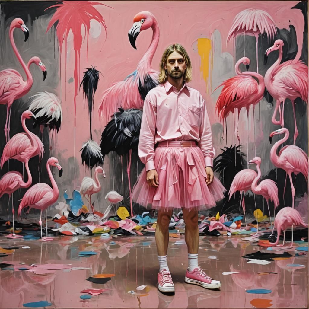 Flamingo Kurt Cobain