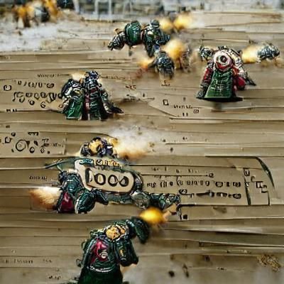 Grimdark Gothic Sci-Fi Scene