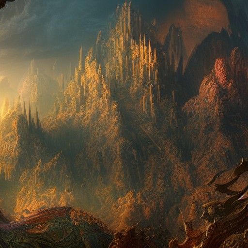 Fantastical Deep Color Fantasy Concept Art