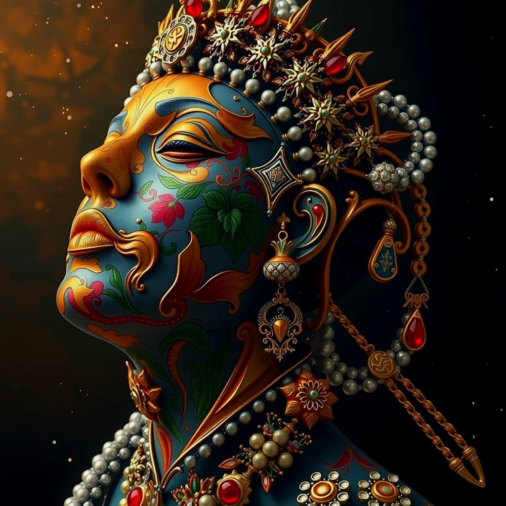 Hyperrealistic Sculpture of Vivid Colors