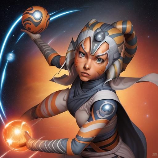 Ahsoka as Naruto with Galaxy Orb