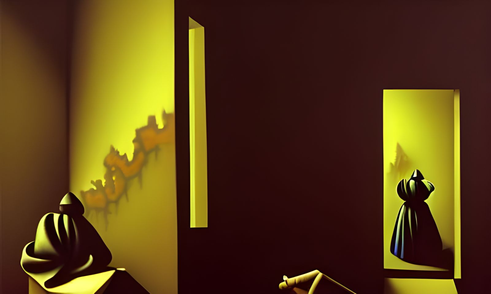 Sinister Fractal Staircase in 3D Digital Art