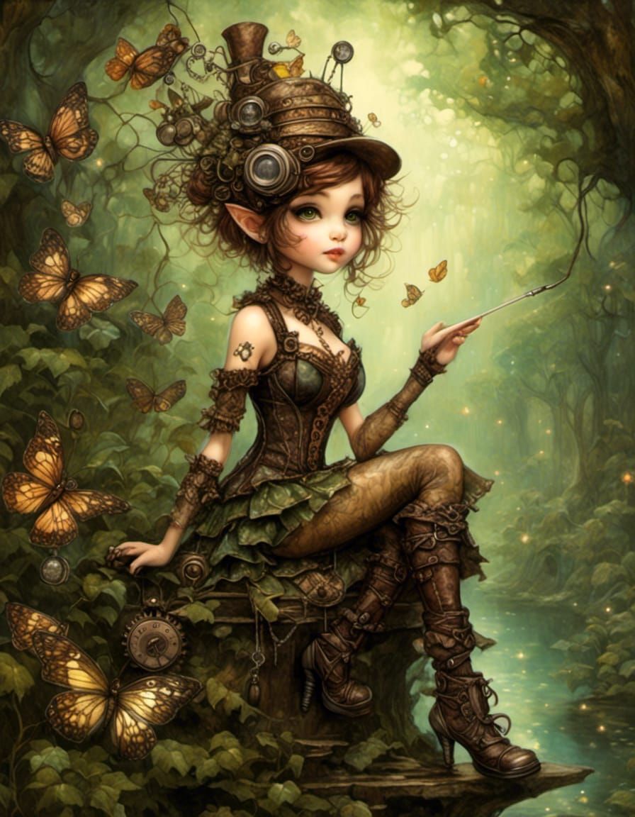 A steampunk pixie