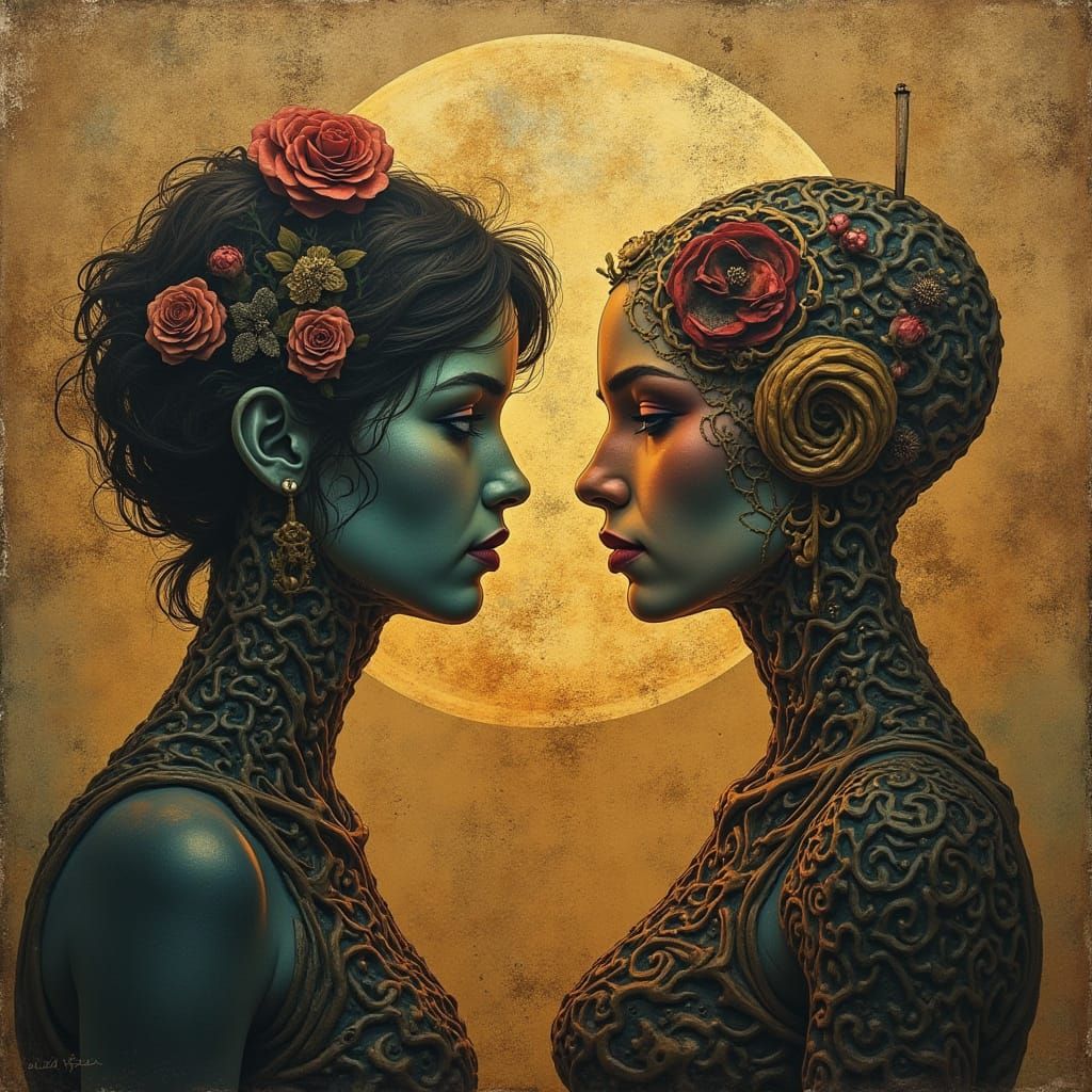 Victory and Peace: A Detailed, Vibrant Scene