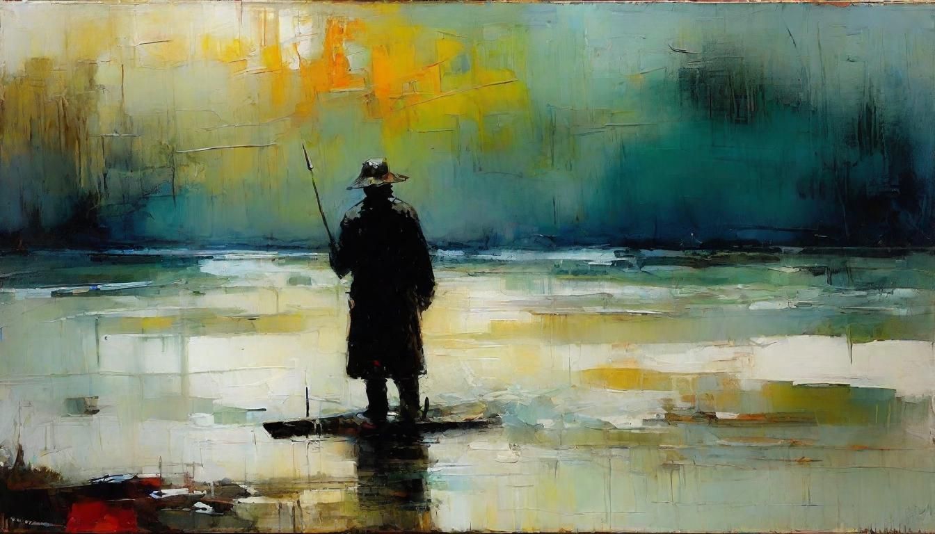 Fisherman in Diabolical Encaustic Impasto Style