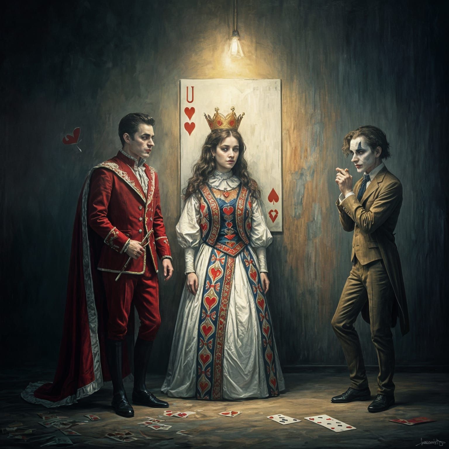 Impressionist Playing Cards: Queen, King, and Joker