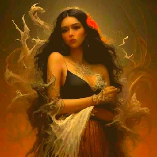 Dreamlike Figure in Surreal Abstract Landscape