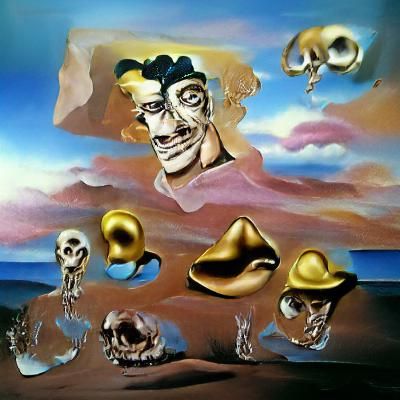 Surreal Melting Canvas Inspired by Salvador Dali