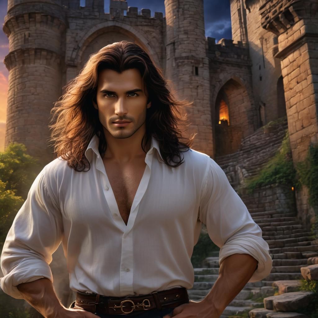Romantic Fabio Cover Art in Elaine Duillo Style