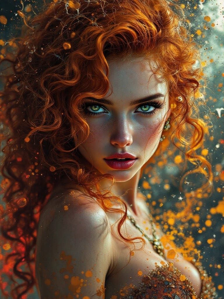 Hyperrealistic Goddess in Dramatic Lighting