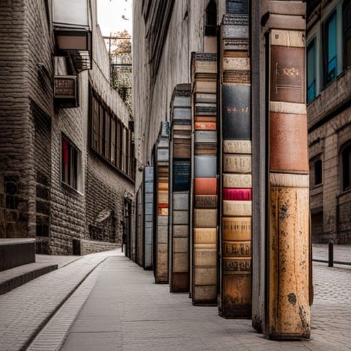 Books Marked Tacheles: A Close-Up View