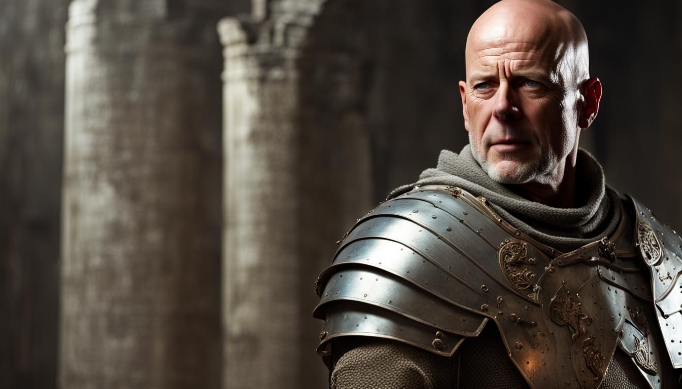 Templar Commander Overlooking Holy Land Battle