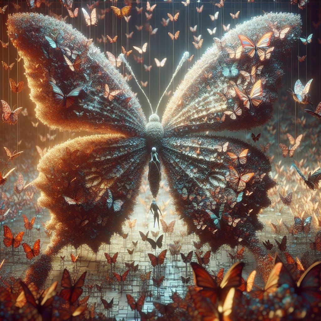 Unity Butterfly: Hyperrealistic HDR Macrocosm