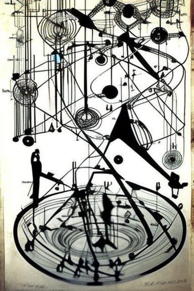 Graphic Music Notation in Steampunk Film Noir Style