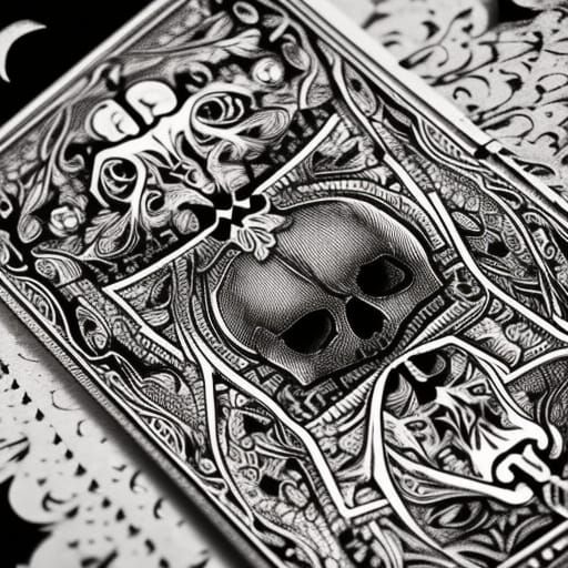 Hyperrealistic Death Card in High Definition