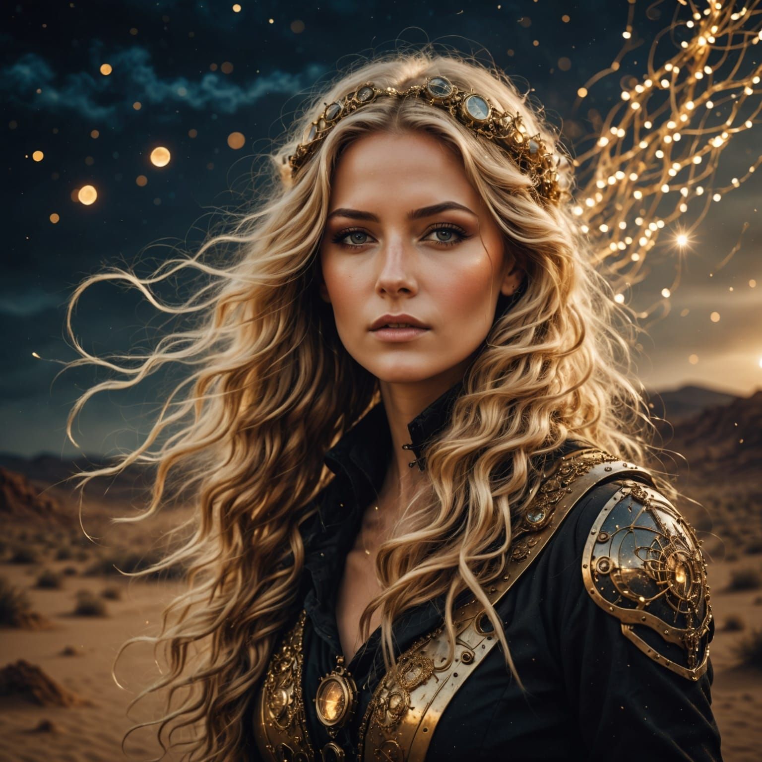 Sand Goddess in Steampunk Storm