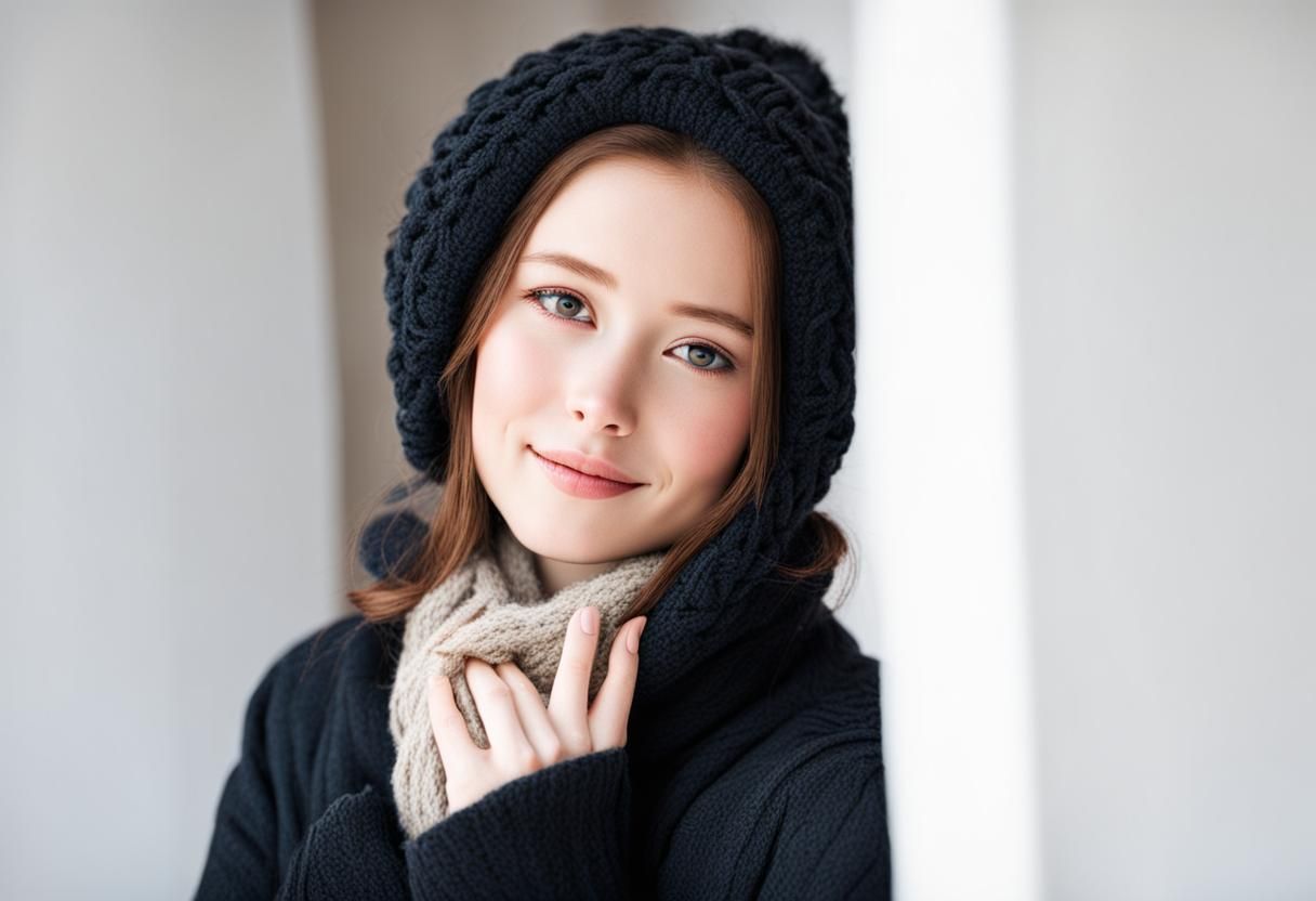 Girl in Winter Garb Portrait