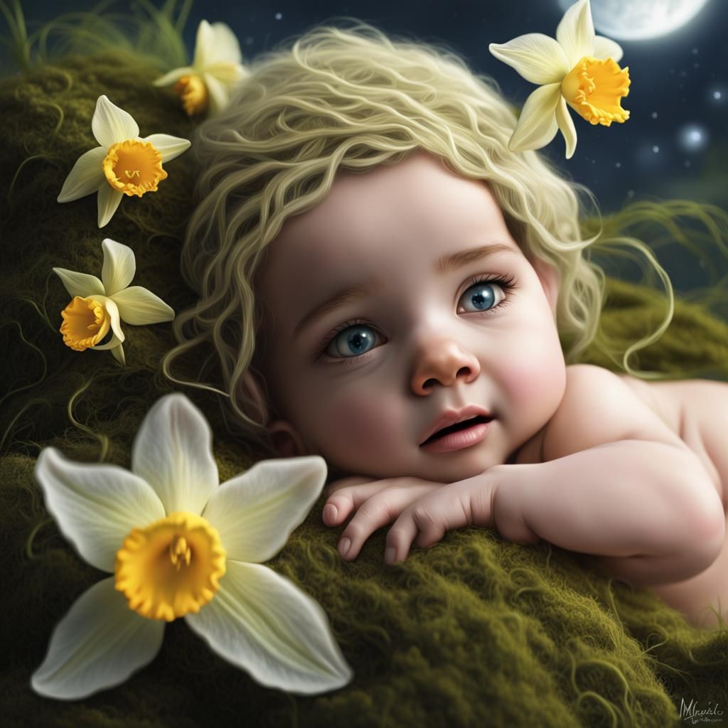 Newborn Elf Twins in Orchid Treehouse