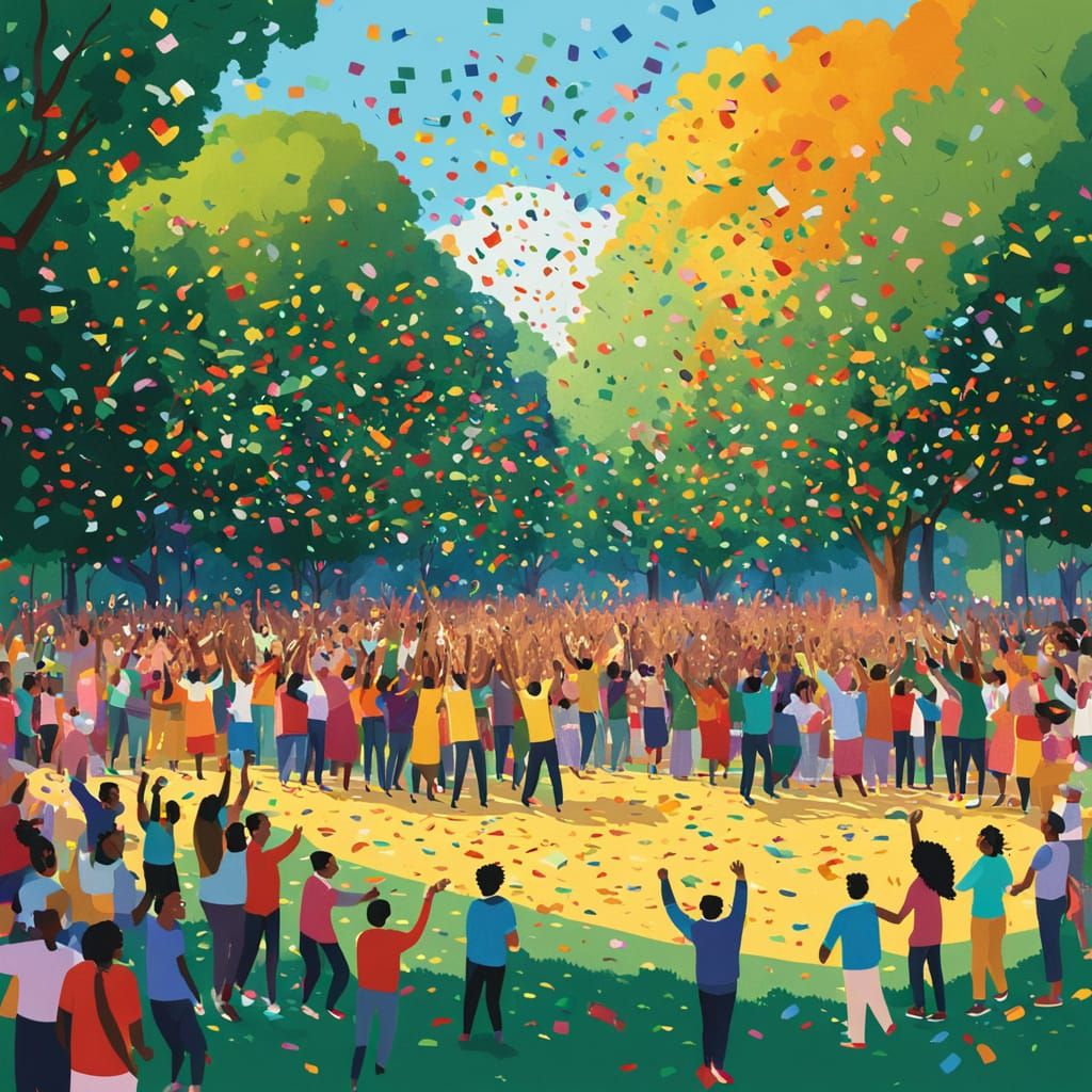 Vibrant Park Celebration of Unity and Pride