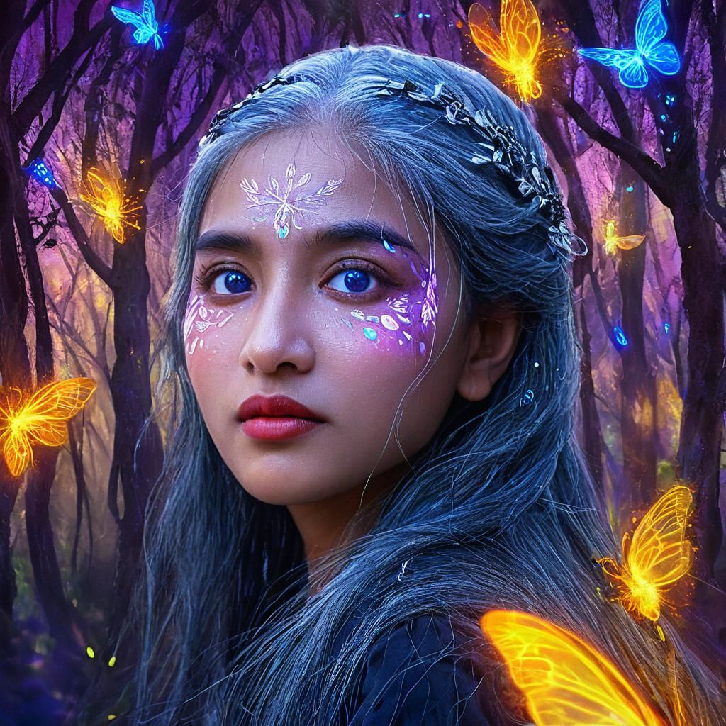 Mystical Forest Portrait in Disney Style