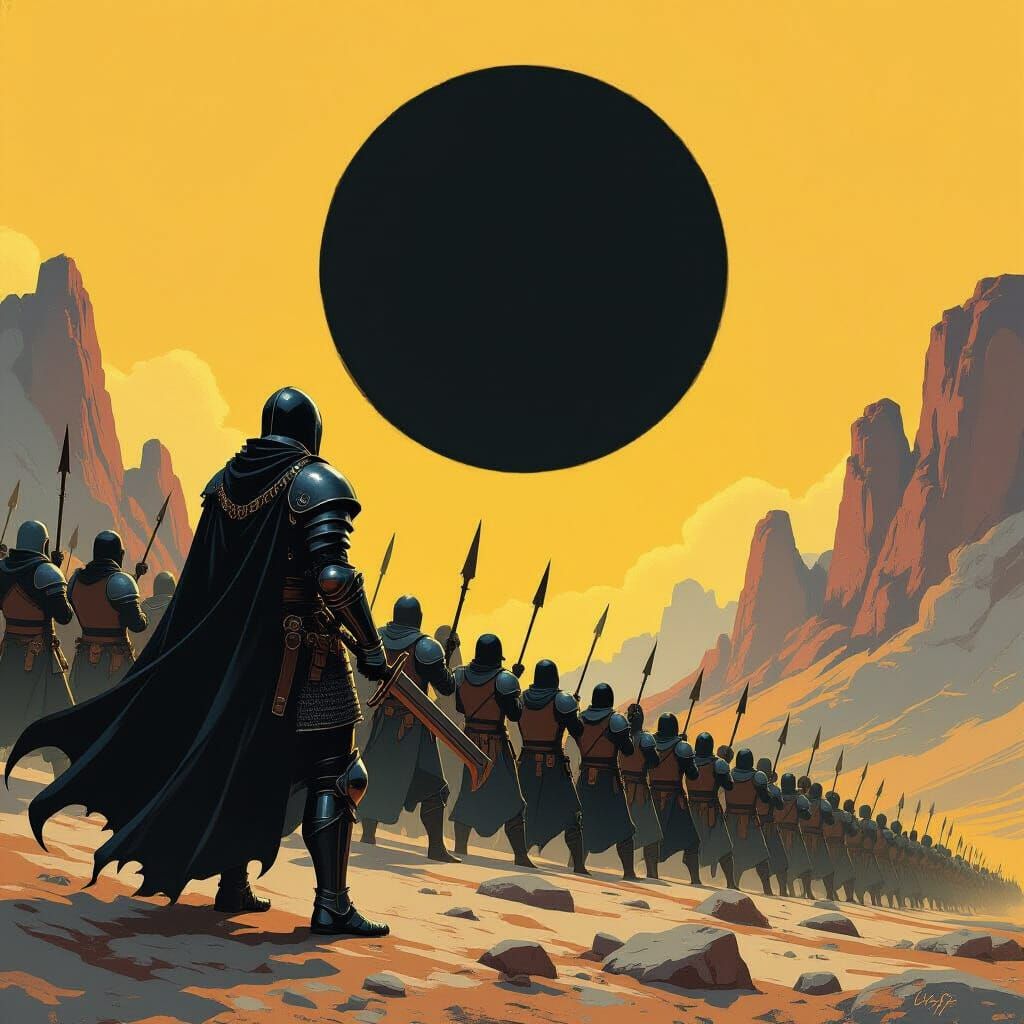 Abigor Leads Army to Portal in Retro Sci-Fi Style