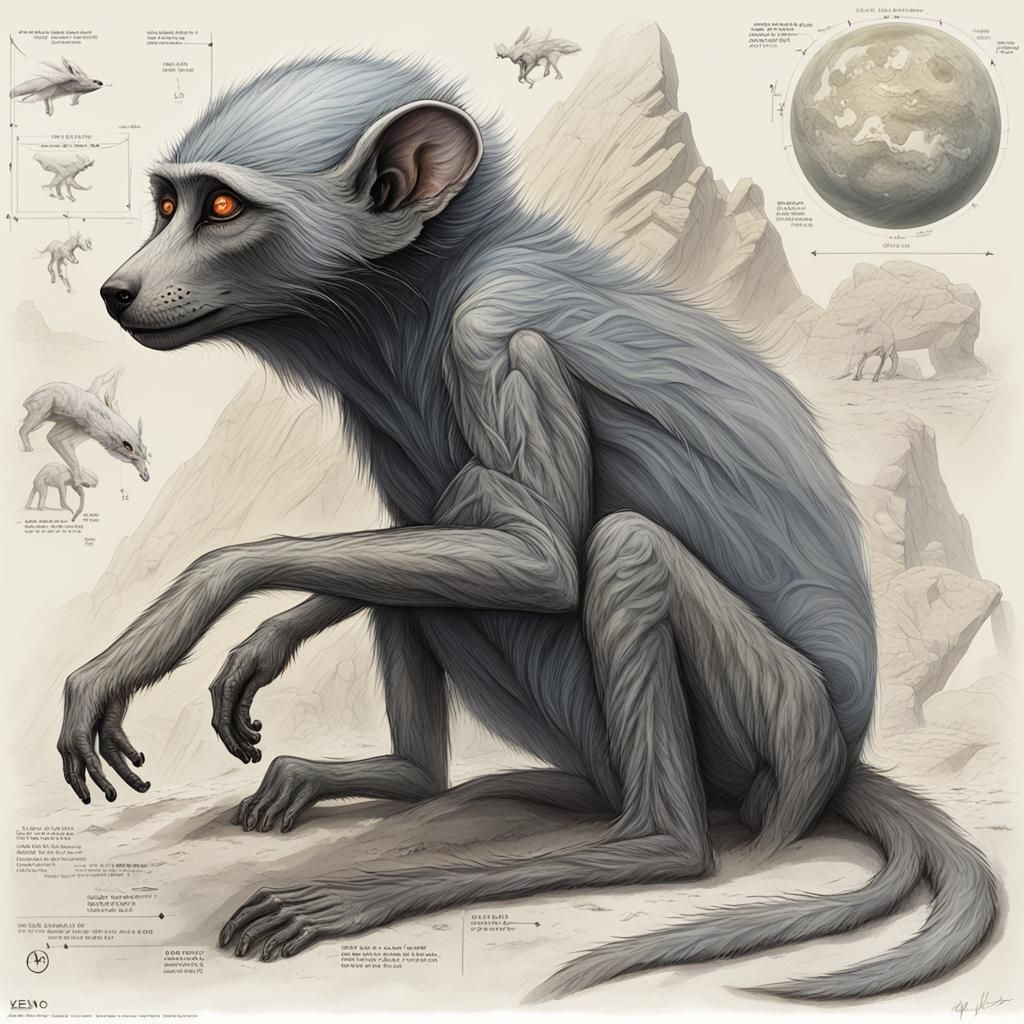 Exoplanet with Alien Creatures: Speculative Xenobiology