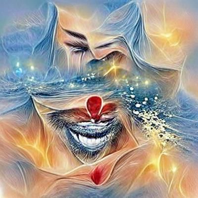 Invincible Love, Smile, and Calm: Abstract Design