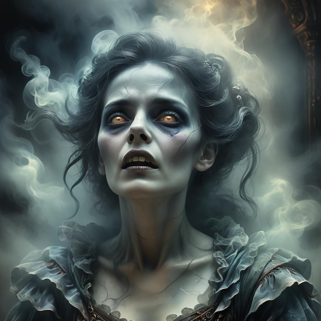 Haunted Siren in Ethereal Haze