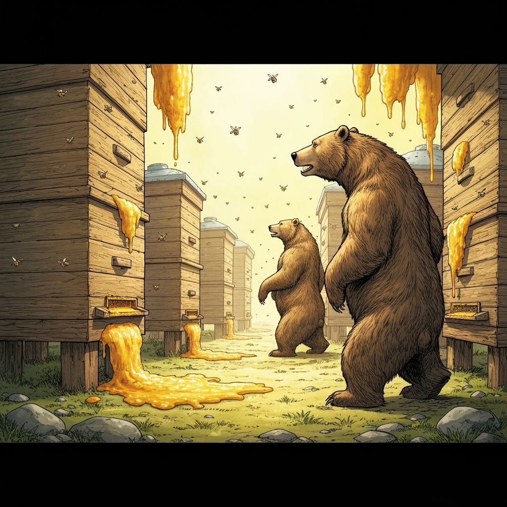 Bears and Honey: Comic Book Art