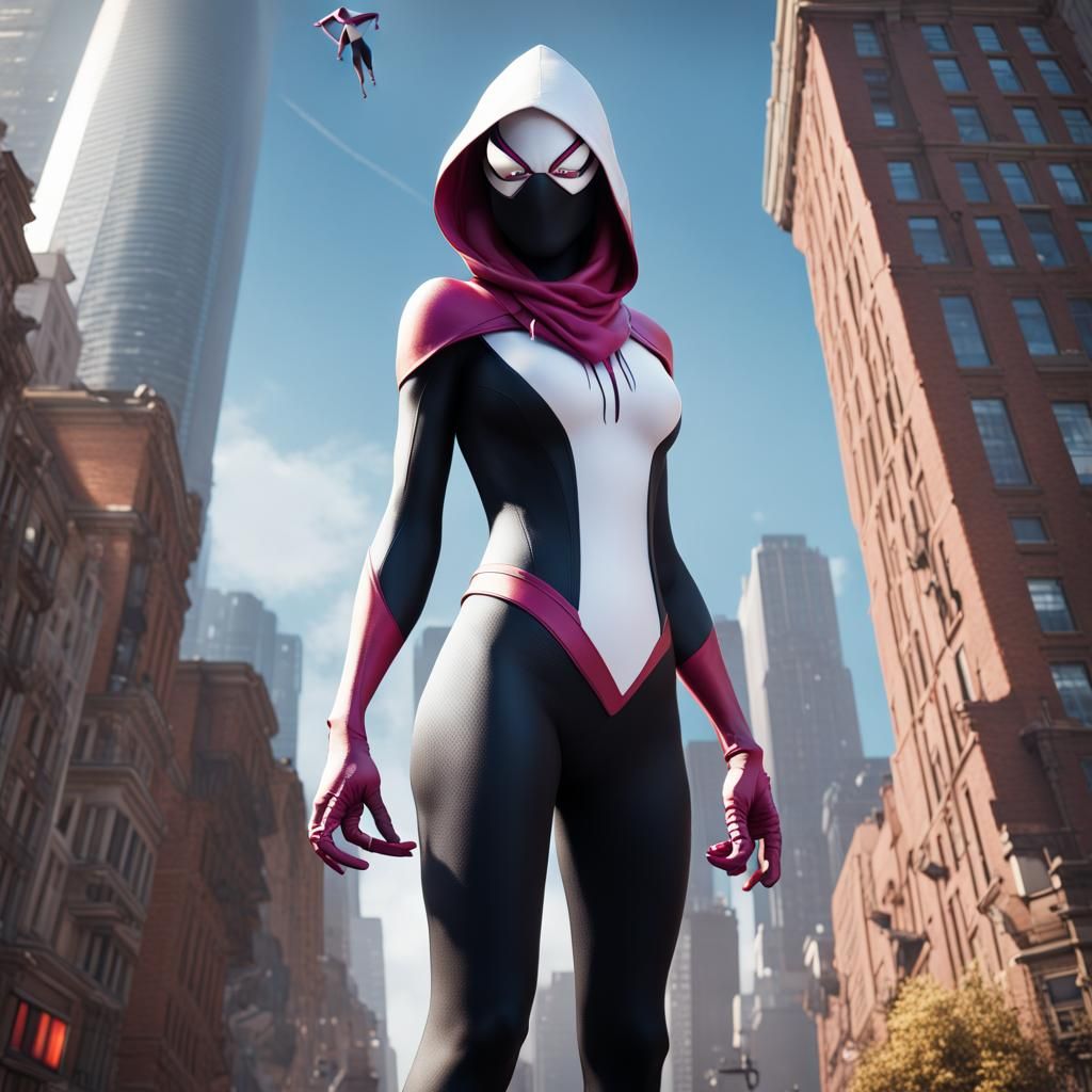 Spider-Gwen as Colossal Giant Woman