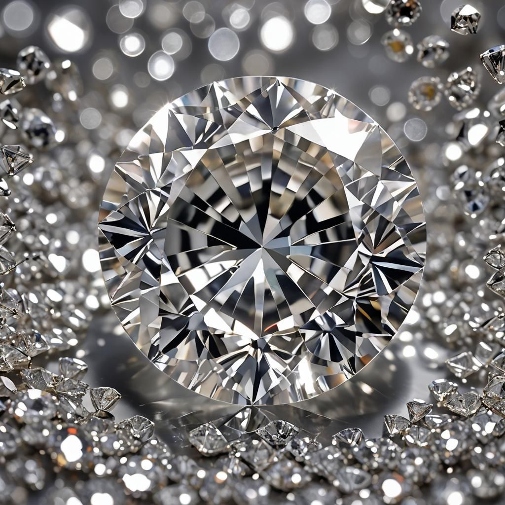 Opulent Macro Photograph of a 20,000 Carat Diamond