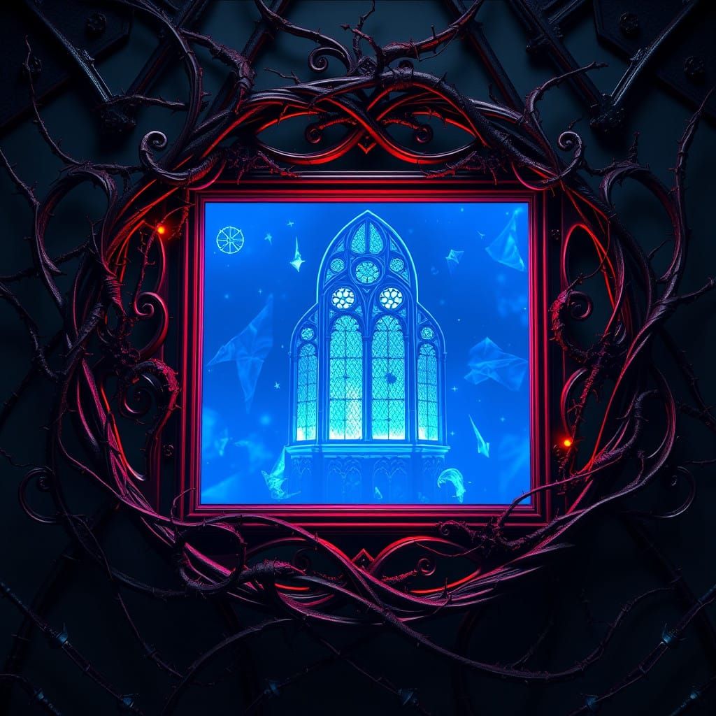 Ethereal Victorian Portal Unveils Midnight Cathedral