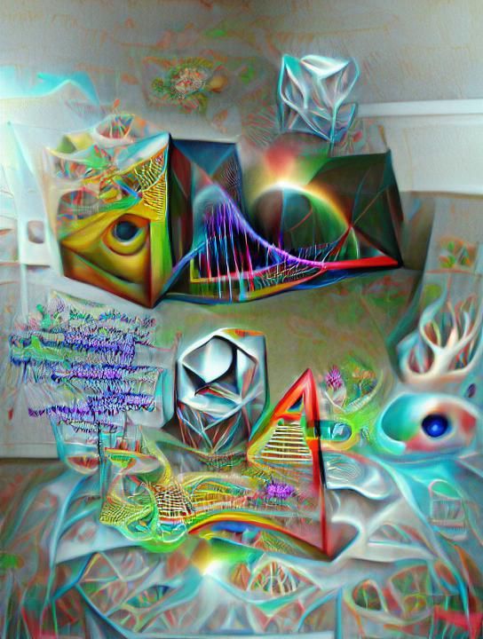 Abstract Prismatic Geometry with Volumetric Lighting