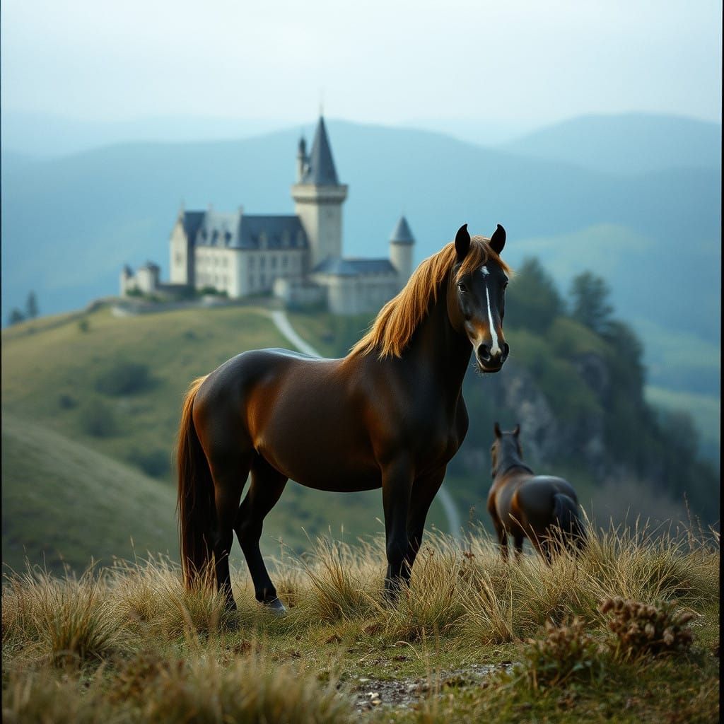 Epic Castle Landscape in Cinematic Style