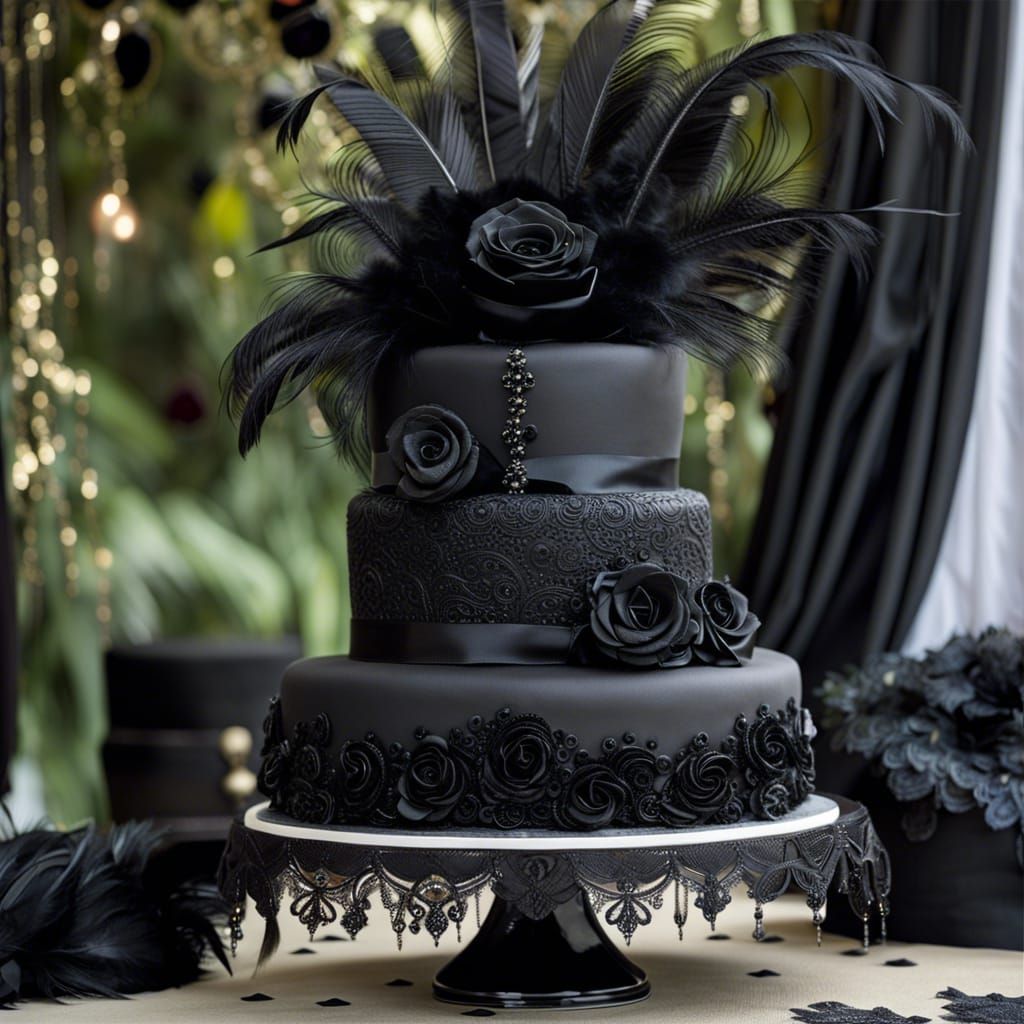 Goth Wedding Cake