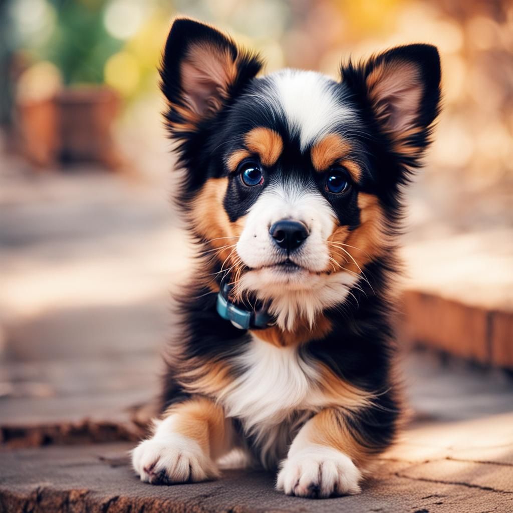 Adorable Puppy Generated from Simple Prompt