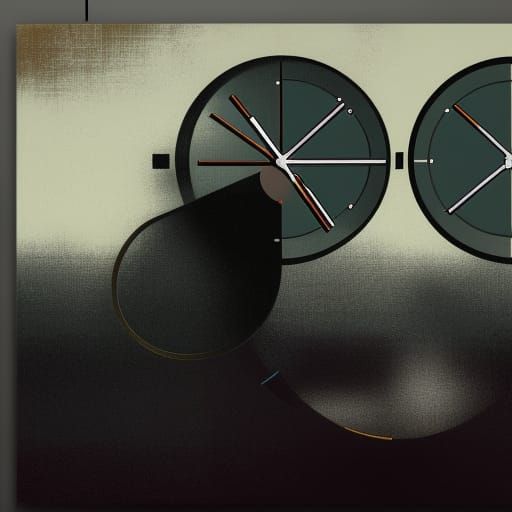 Clocks Passing Time in Pop Art Style