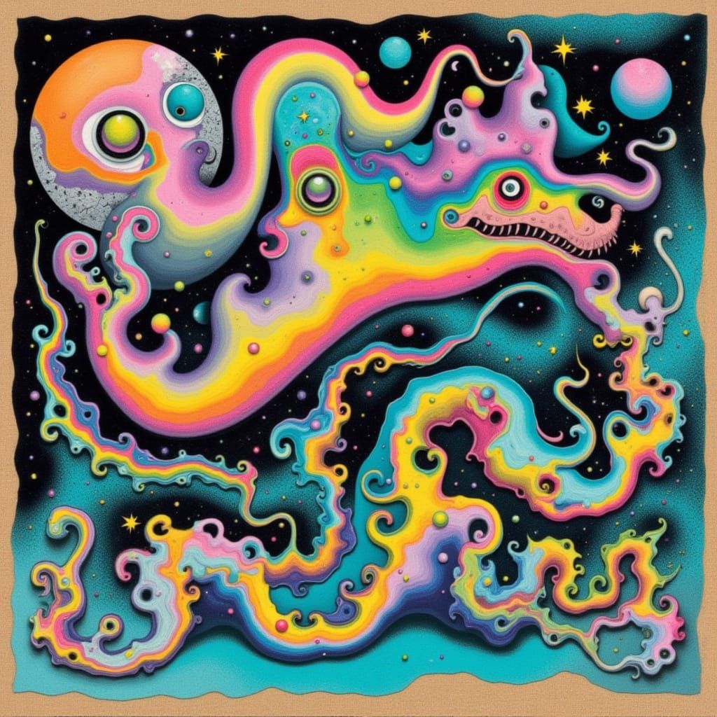 Psychedelic Human Journey in Geometric Abstraction