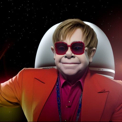Elton John Rocketing to Mars in Space