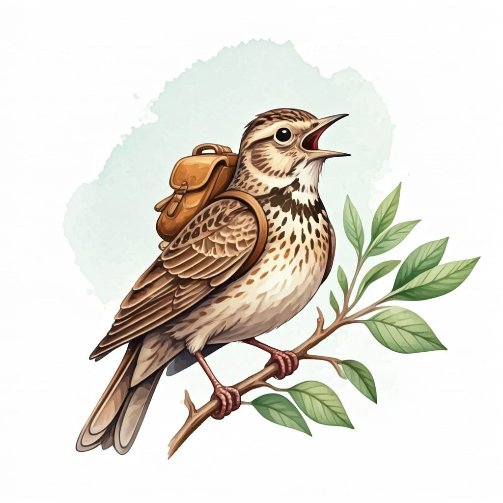 Skylark's Song: Whimsical Picture Book Illustration