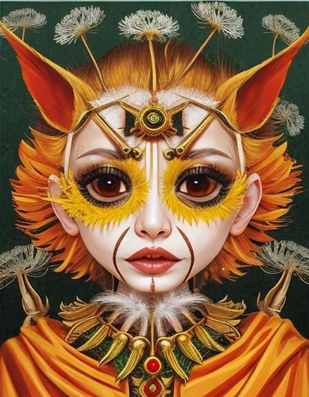 Dead Dandelion Digital Rendering