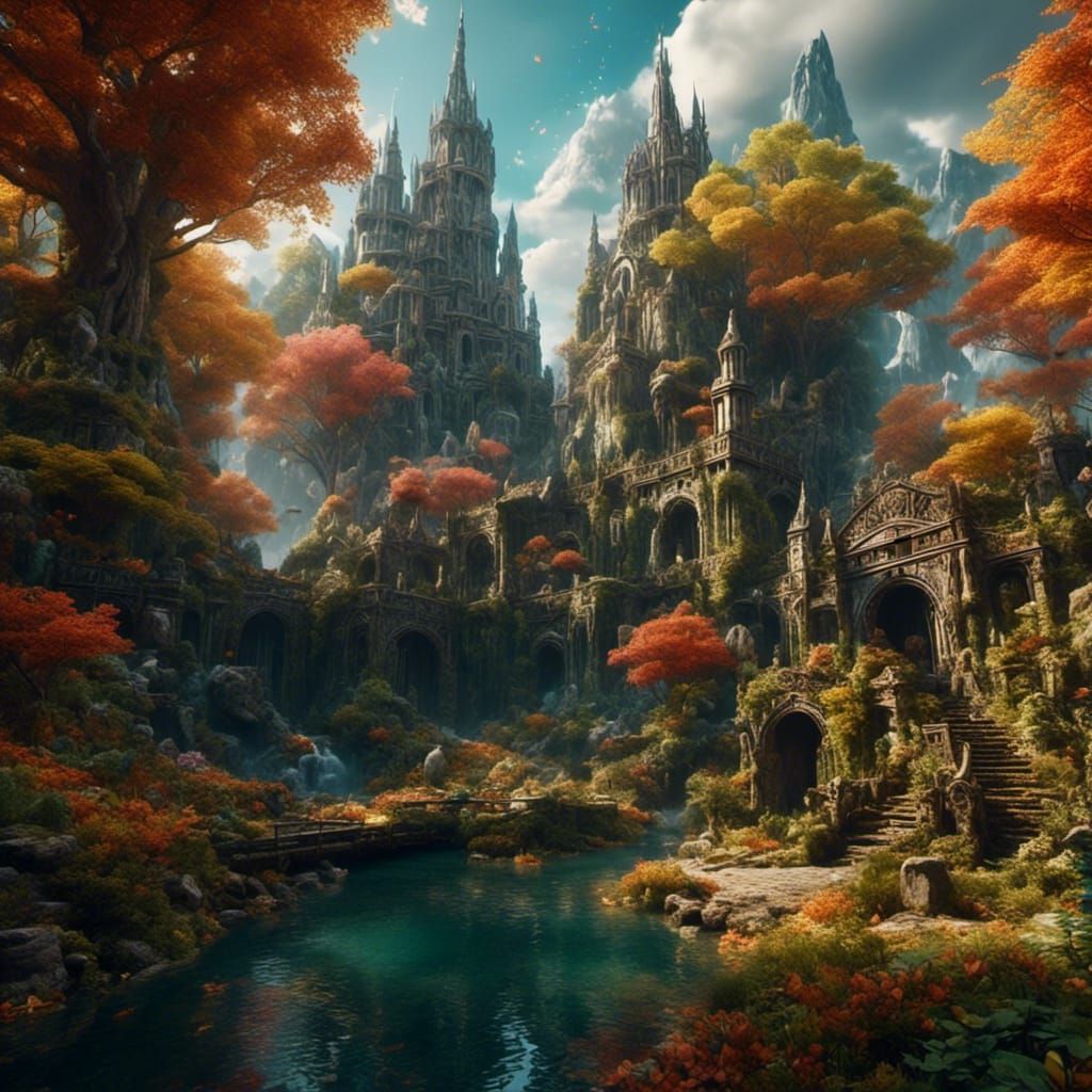 Heroic Friends Portrait in Detailed Matte Painting Style