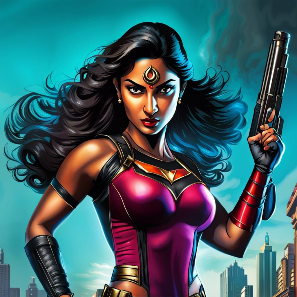 Indian Woman Superhero "Supar Mahila" Fights Crime