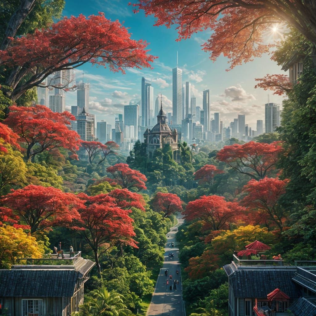 Island City Blends Nature and Modern Architecture