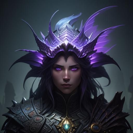 Fish-like Man Portrait in Dark Fantasy Style